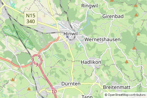 Karte Hinwil