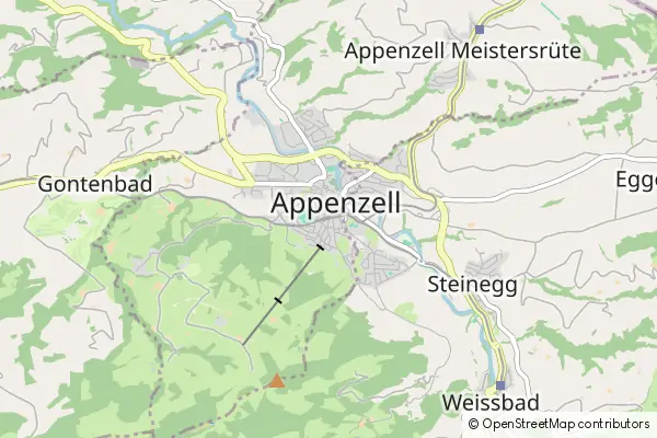 Karte Appenzell