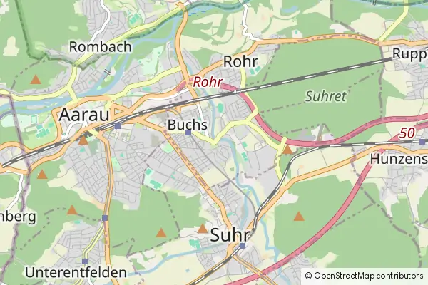 Karte Buchs Aargau