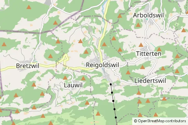 Karte Reigoldswil