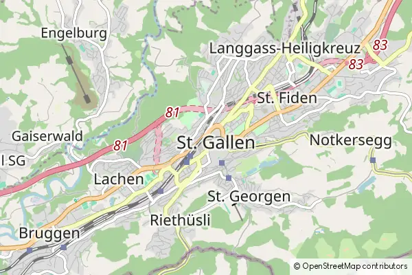 Karte St. Gallen