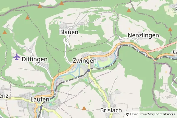 Karte Zwingen