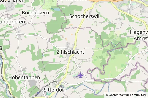 Karte Zihlschlacht-Sitterdorf