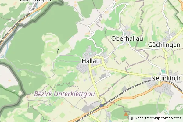 Karte Hallau