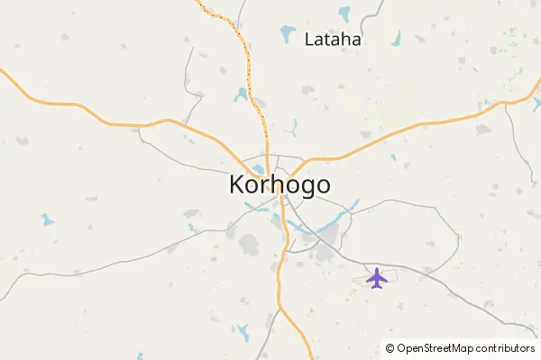 Karte Korhogo