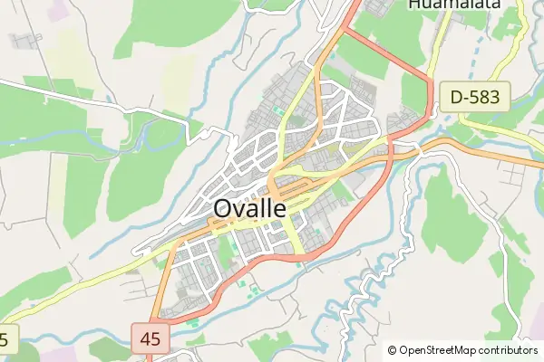 Karte Ovalle