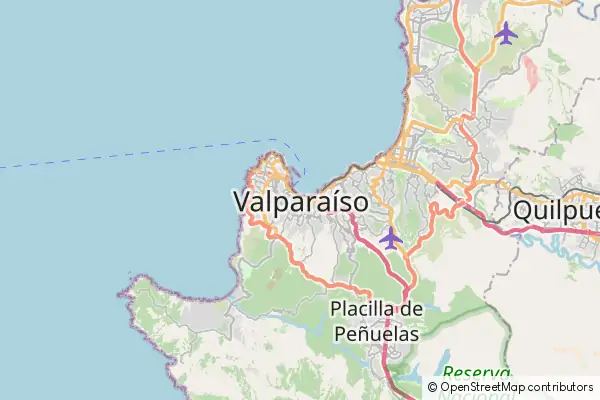 Karte Valparaíso