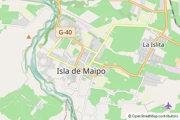 Karte Isla de Maipo