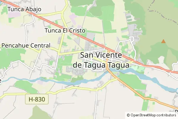 Karte San Vicente de Tagua Tagua
