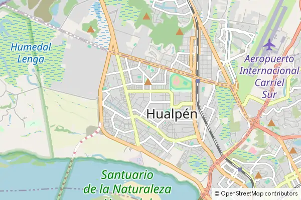 Karte Hualpén