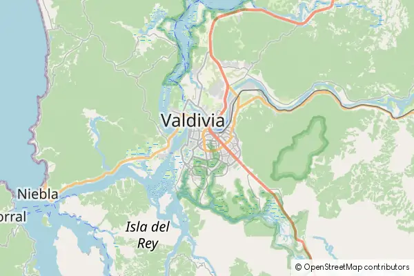 Karte Valdivia