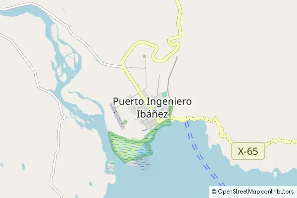 Karte Puerto Ingeniero Ibáñez