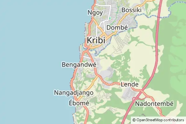 Karte: Kribi • © OpenStreetMap contributors Karte Kribi