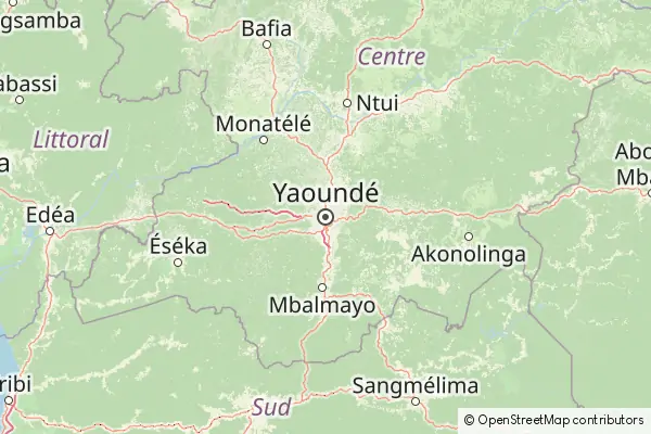 Karte Yaoundé