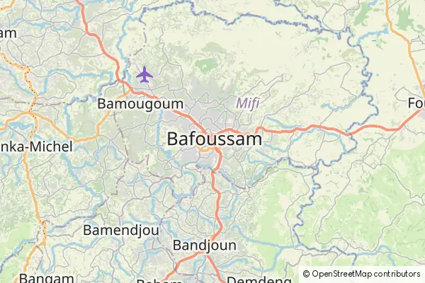 Karte Bafoussam