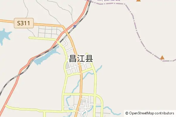 Karte Changjiang County