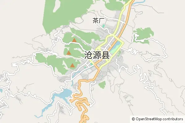 Karte Cangyuan County