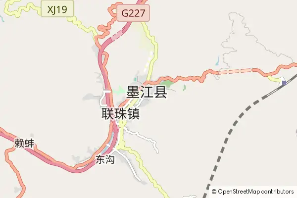 Karte Mojiang County