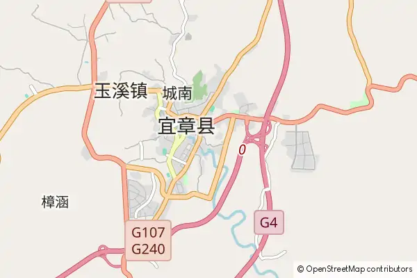 Karte Yizhang County