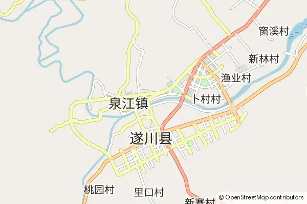 Karte Suichuan County