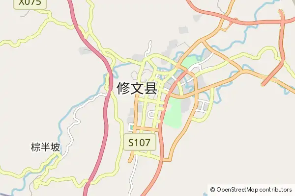 Karte Xiuwen County