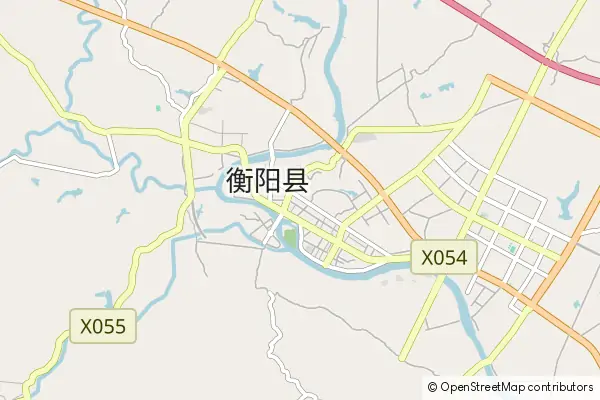 Karte Hengyang County