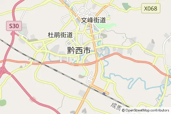 Karte Qianxi County