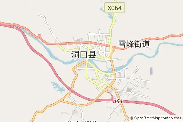 Karte Dongkou County