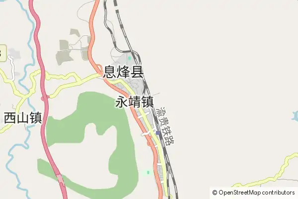 Karte Xifeng County