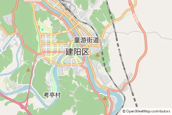 Karte Jianyang