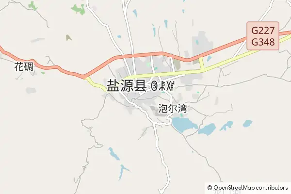 Karte Yanyuan County