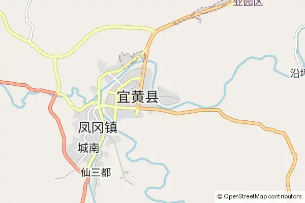 Karte Yihuang County