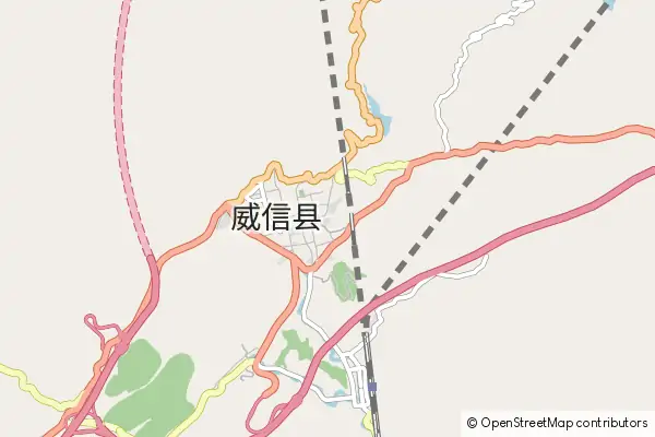 Karte Weixin County