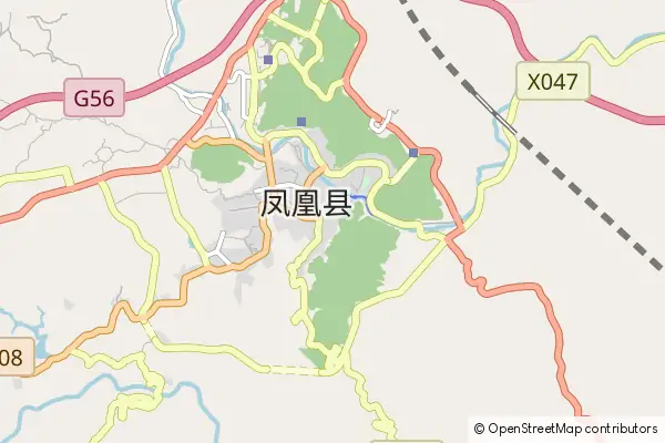 Karte Fenghuang County