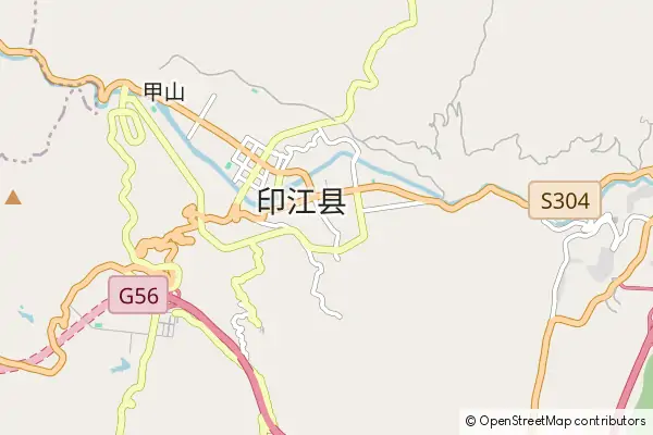 Karte Yinjiang County