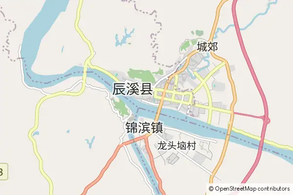 Karte Chenxi County