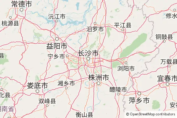 Karte Changsha