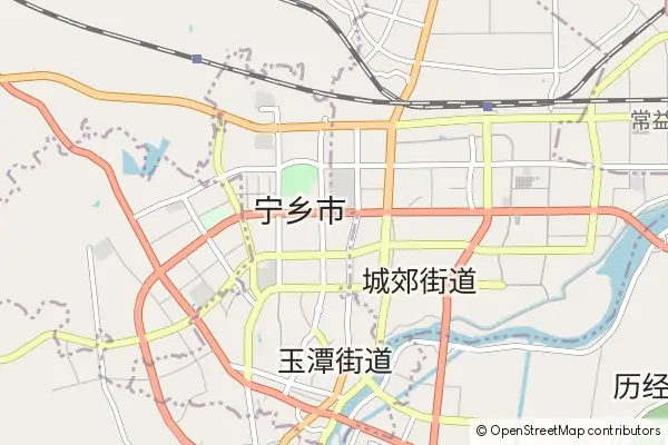 Karte Ningxiang County