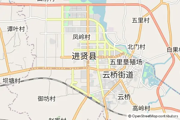 Karte Jinxian County