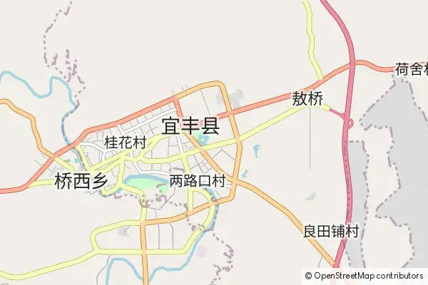 Karte Yifeng County