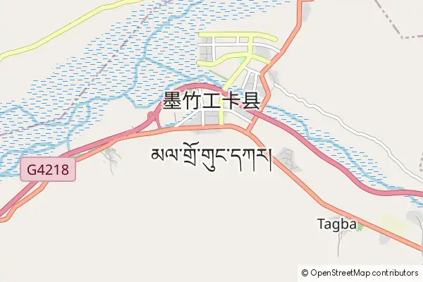 Karte Maizhokunggar County