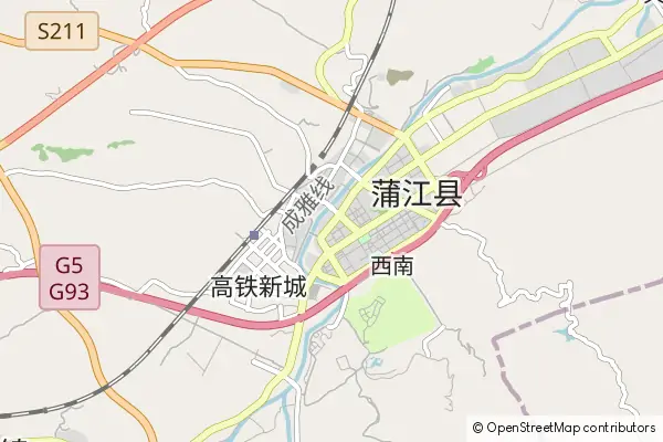 Karte Pujiang County