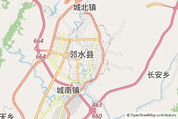 Karte Linshui County