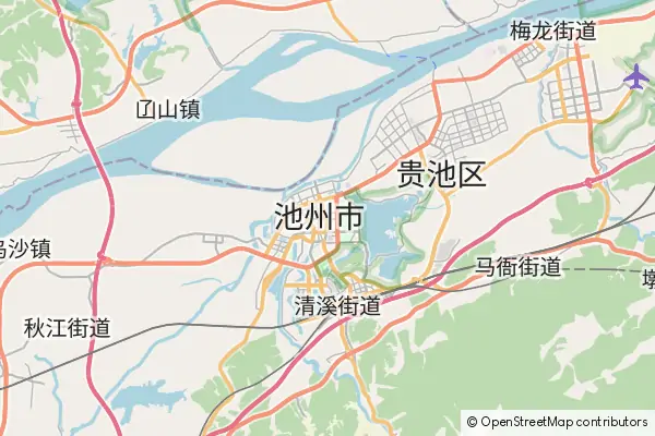 Karte Chizhou