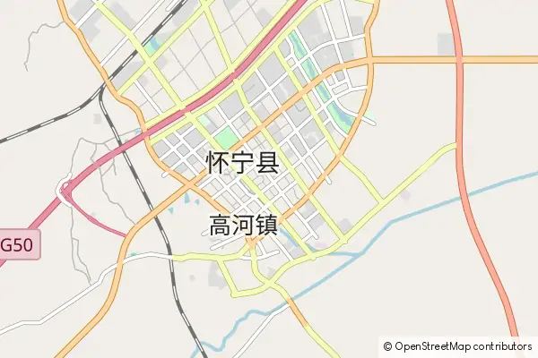 Karte Huaining County