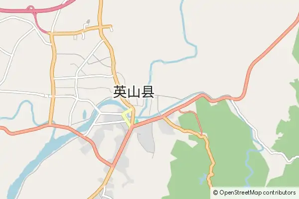 Karte Yingshan County