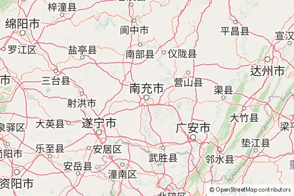 Karte: Nanchong • © OpenStreetMap contributors Karte Nanchong
