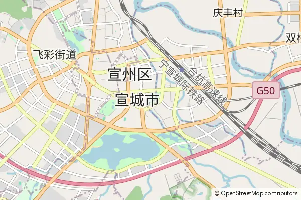 Karte Xuancheng