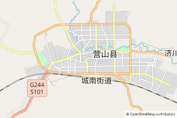 Karte Yingshan County