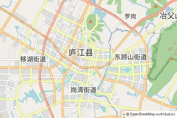 Karte Lujiang County